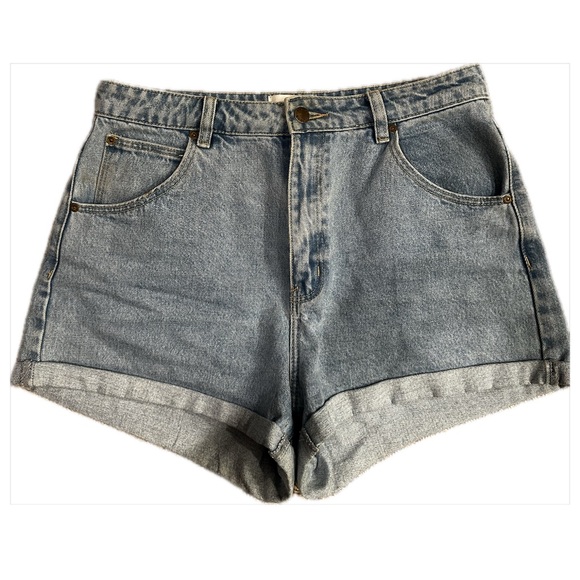 ROLLA'S dusty Blue Jean Shorts - Picture 2 of 2